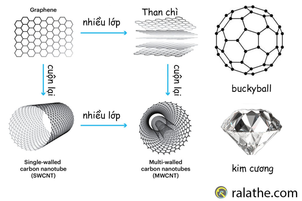 Các dạng thù hình đa dạng của carbon