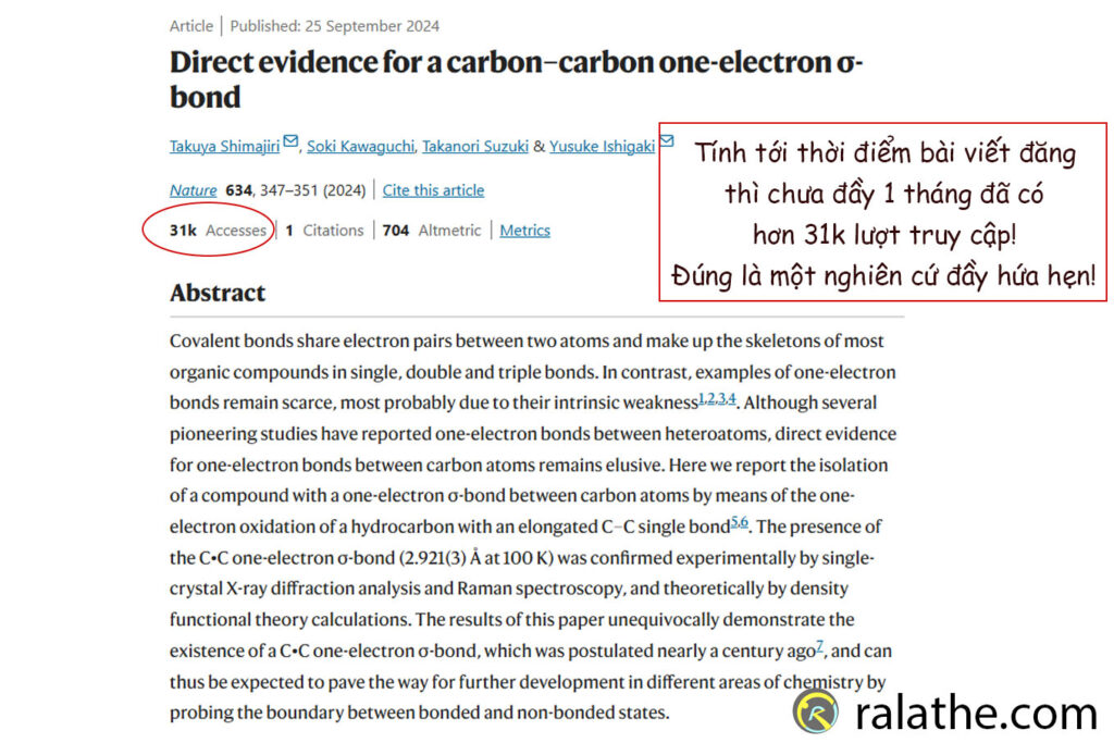 việc tìm ra liên kết đơn electron là một điều hết sức thú vị